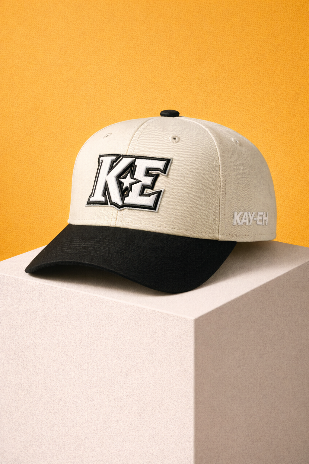 KAYEH Two-Tone Curved Brim Hat